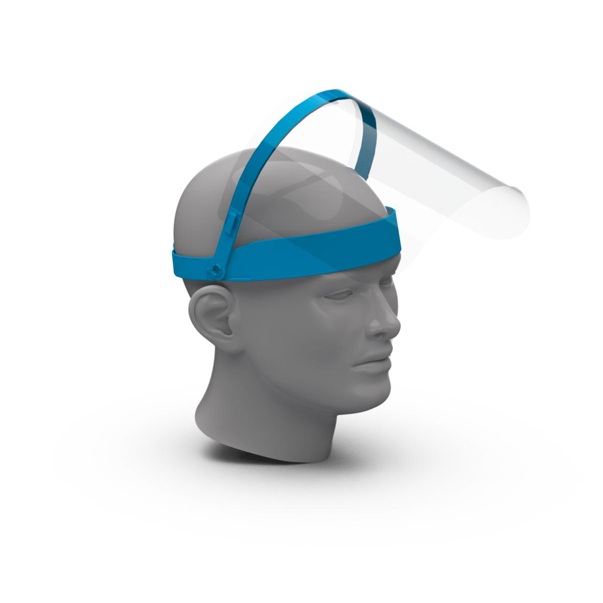 Gesichtsvisier "Protection" hellblau (antibakteriell)