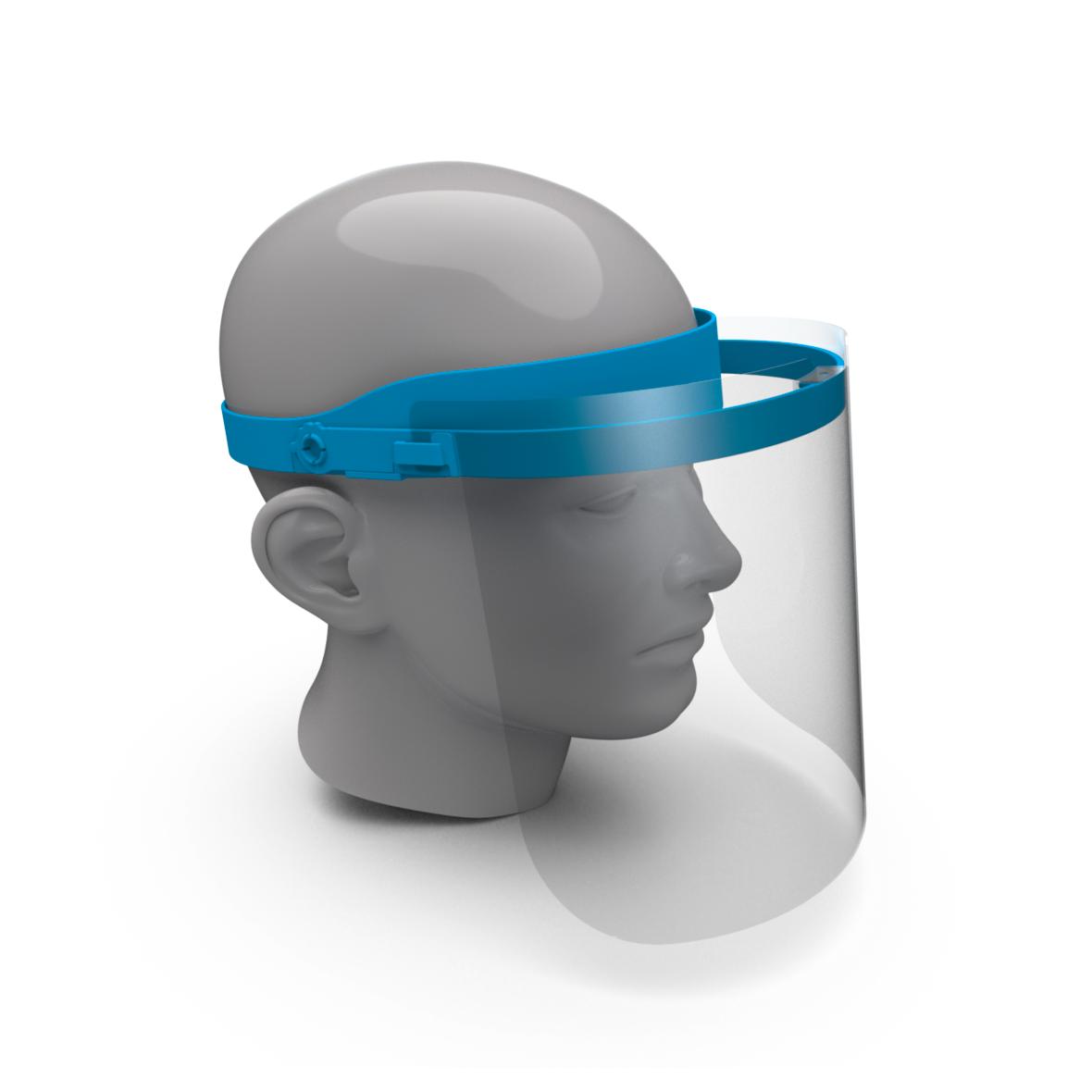 Gesichtsvisier "Protection" hellblau (antibakteriell)